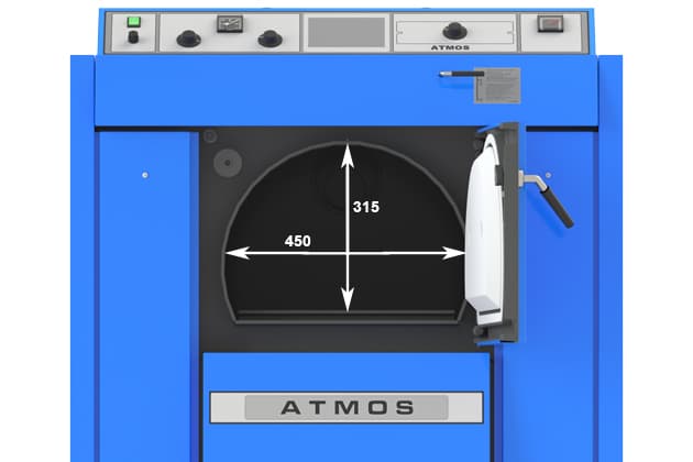 Kocioł ATMOS DC150S (seria Dřevoplyn dużej mocy)