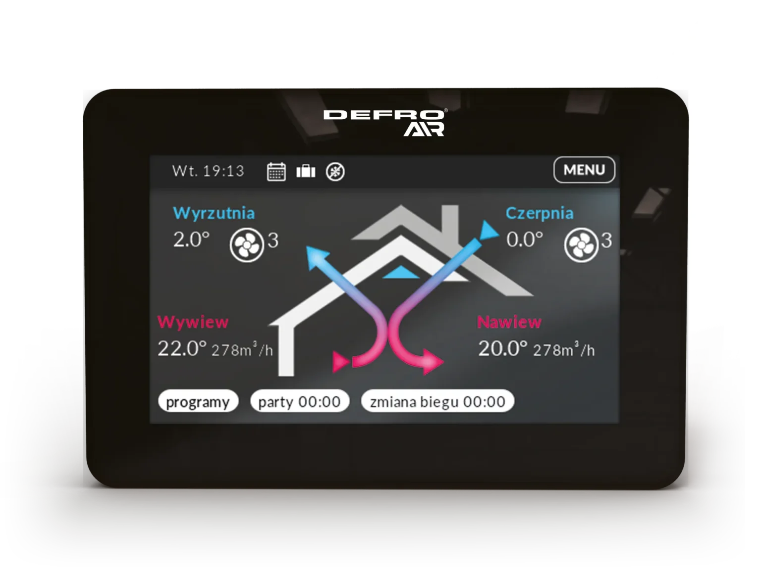 Rekuperacja Defro DRX PLUS H