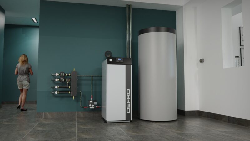 Kocioł zasypowy Defro Optima HG